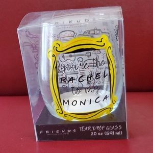 FRIENDS - You're the Rachel to my Monica Wine Glas